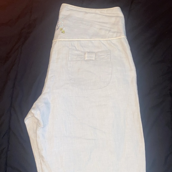 VTG linen trousers wide leg mermaid/size 2 - Picture 5 of 9